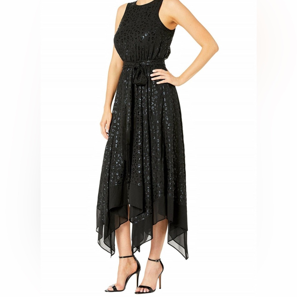 Michael Kors handkerchief hem leopard print dress! - Picture 2 of 10